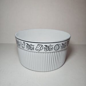 Vintage Nordic Ware Harvest White Soufflee Bowl